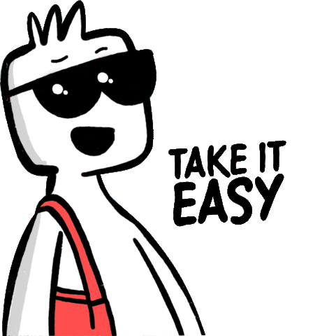 momentosinvoluntarios giphyupload chill take it easy kabek Sticker