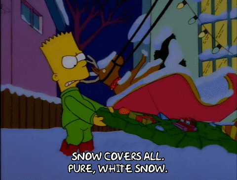 Season 9 Snow GIF by The Simpsons