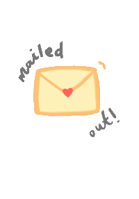 dimsumbeans mail mailed out Sticker