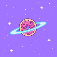 donut saturn GIF by 100% Soft