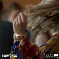 800 words hair flip GIF by Acorn TV