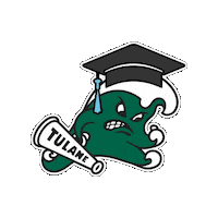 Roll Wave Sticker by Tulane University