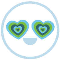 In Love Heart Eyes Sticker by Tulane University