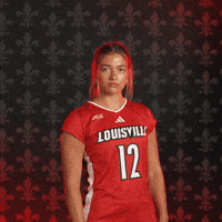 Volleyball Go Cards GIF by Louisville Cardinals
