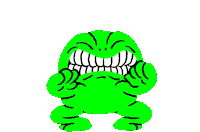 Angry Monster Sticker by Neil Sanders