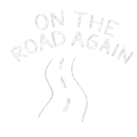 Driving On The Road Again Sticker