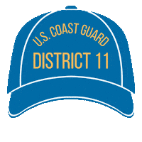 Coast Guard Sticker by USCG D11 PA