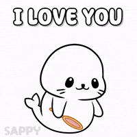 I Love You Kiss GIF by Sappy Seals