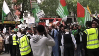 Protesters Converge Outside Indian High Commission in London Over Kashmir Conflict