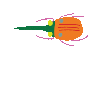 Walking Camping Sticker by Julia Gluyas