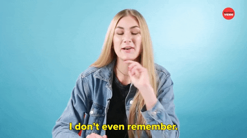 Dont Remember GIF by BuzzFeed