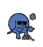 Sick Dog Sticker by Andrew Onorato