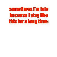 Running Late Up All Night Sticker by The Sad Times