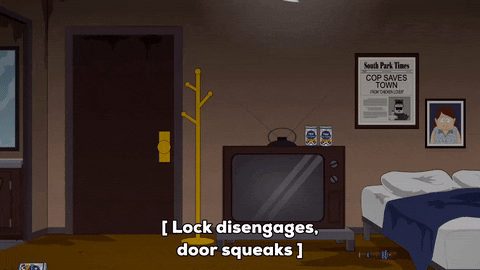 coming home bedroom GIF by South Park 