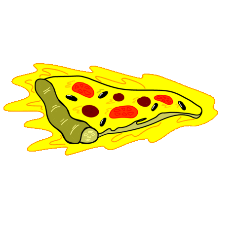 Pizza Arrow Sticker