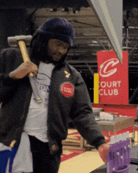 Nba Hammer GIF by Detroit Pistons