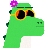 flouris cool summer flower green Sticker