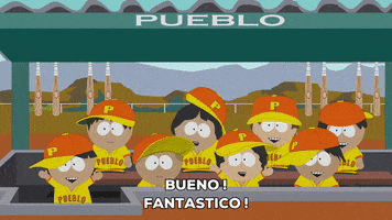 baseball celebration GIF by South Park 