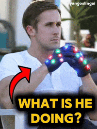 Gloving Ryan Gosling GIF