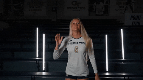Georgia Tech Volleyball GIF by Georgia Tech Yellow Jackets