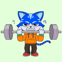 Cat Workout GIF by Toshithecat