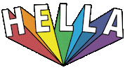 Hella-Studio rainbow hella hellastudio Sticker
