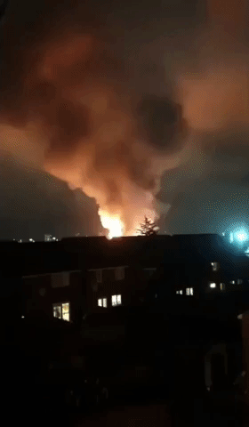Firefighters Remain at Scene of Large Factory Blaze in Wolverhampton