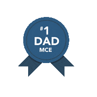 Fathers Day Number 1 Dad Sticker by McEnearney Associates