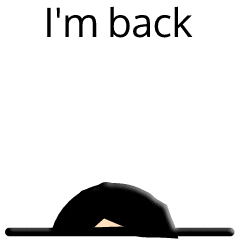 Im Back Here I Am Sticker
