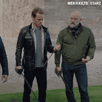 Stabbing Take That GIF by Men in Kilts: A Roadtrip with Sam and Graham
