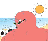 Sweating Book Fair Sticker by SPF Fort Lauderdale