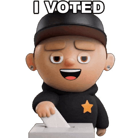 Voting Election Day Sticker by OneFootball Heads