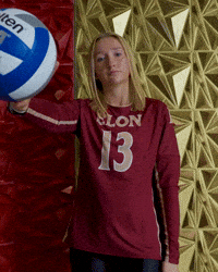 Elon Volleyball GIF by Elon Phoenix