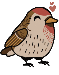 Common Redpoll Bird Sticker by mahoniemoni