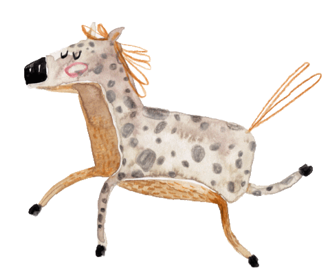 On My Way Horse Sticker by halfbirdmona