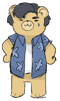 Tallcartoons summertime adrianram kelvinbear Sticker