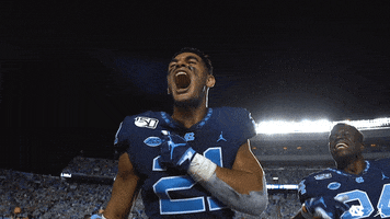 TarHeelFootball football celebration excited hype GIF
