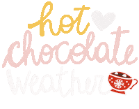 Hot Chocolate Heart Sticker