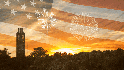 Independence Day Sunset GIF by University of Kansas