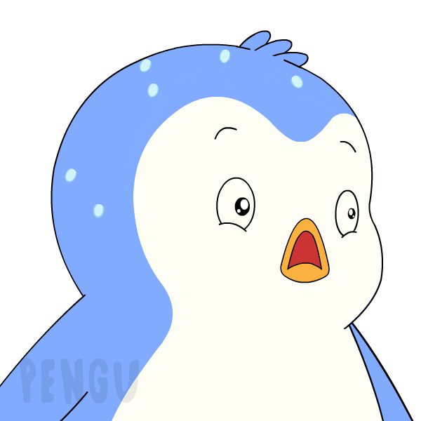 Shocked Oh No Sticker by Pudgy Penguins
