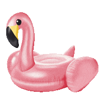 jillibe summer pink beach pool Sticker
