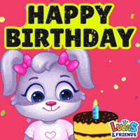 Happy Birthday Dance GIF by Lucas and Friends by RV AppStudios