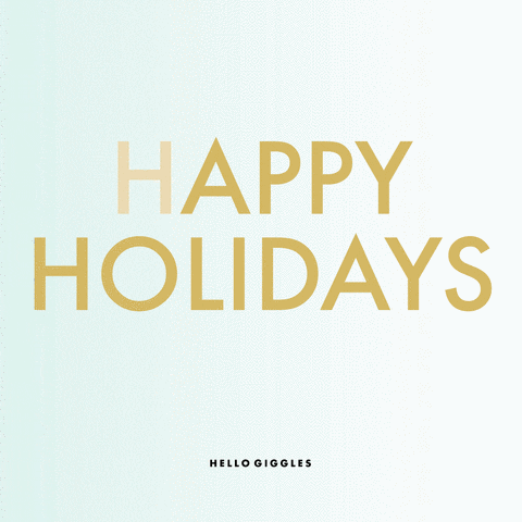 merry christmas happy holidays GIF by HelloGiggles