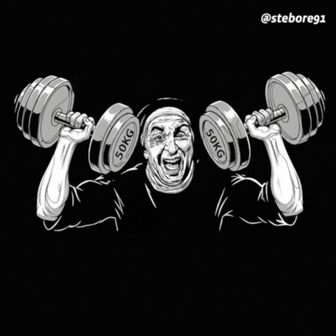 Old Man Workout GIF