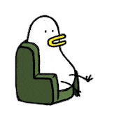 Duck Sticker by HuenGua