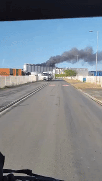 Evacuations at French Port as Firefighters Battle Grain Silo Blaze