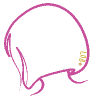 Illustration Hair Sticker by Dini Wigs