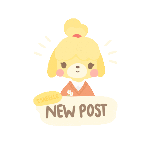 Animal Crossing New Post Sticker