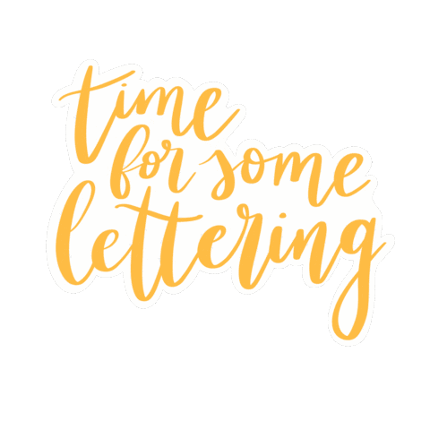 fuelledbyjoy giphyupload lettering brushlettering fuelledbyjoy Sticker