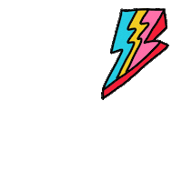 lightning thunder Sticker by Jamie Tam